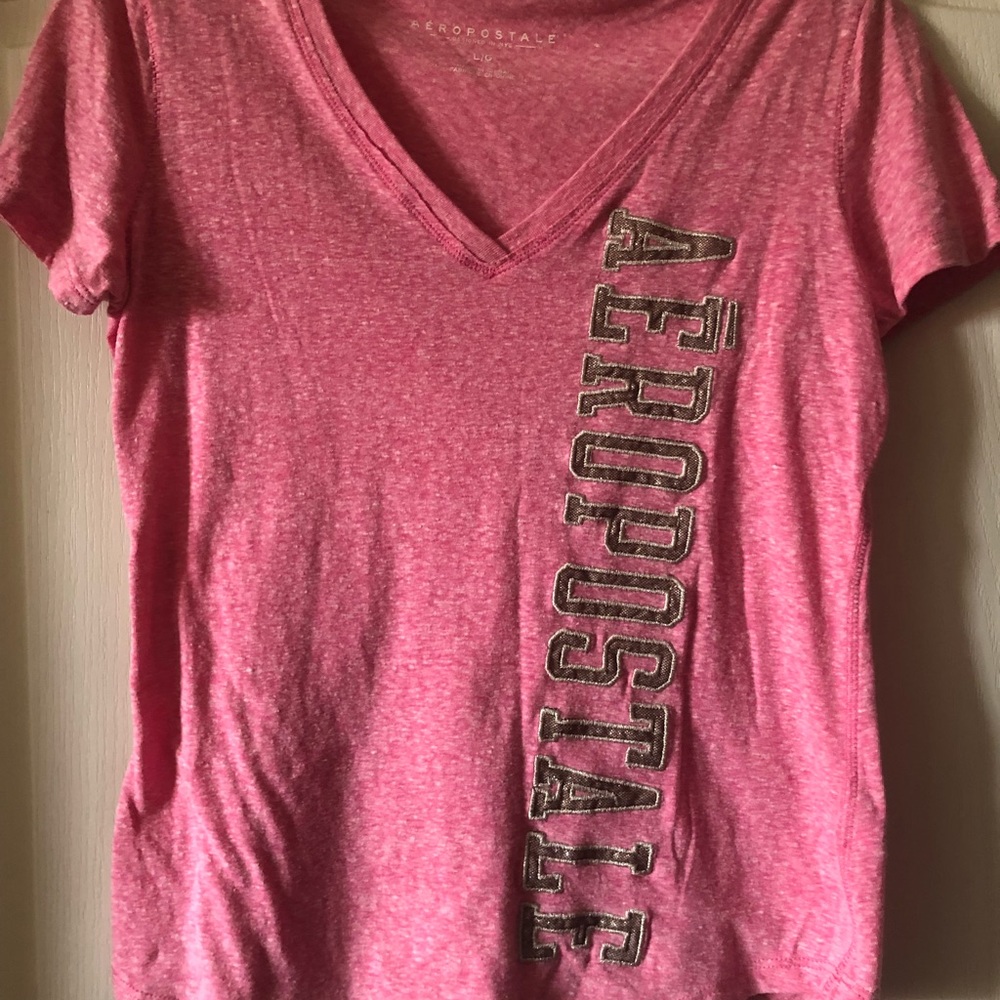 Aeropostale Women’s Pink Logo Graphic Tee